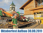 Oktoberfest 2011: Wiesnaufbau 30.08.2011 (©Foto:Martin Schmitz)